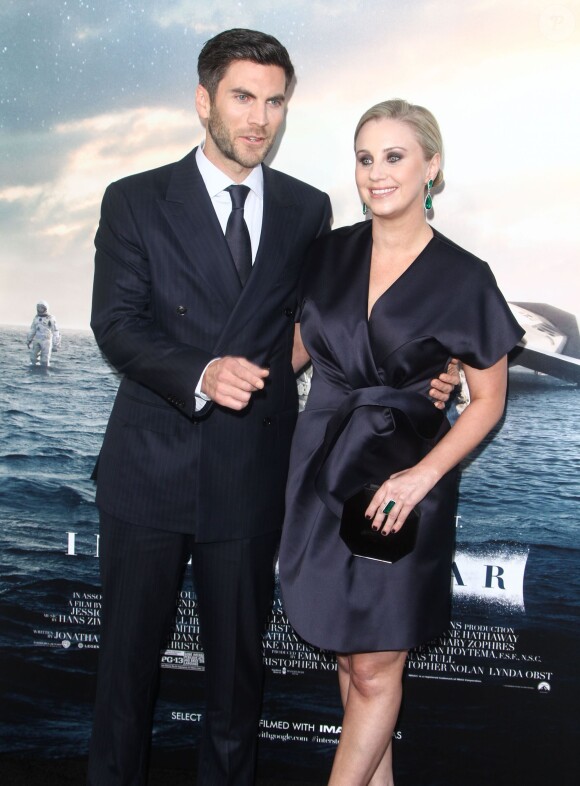 Wes Bentley avec sa femme Jacqui Swedberg - Avant-première du film "Interstellar" à Los Angeles le 26 octobre 2014