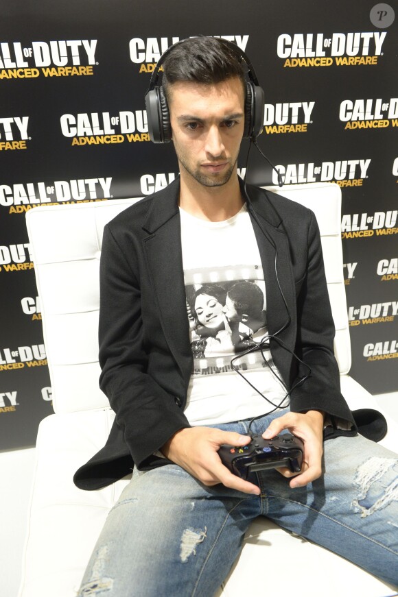 Javier Pastore concentré à la soirée de lancement de Call of Duty : Advances Warfare, le 3 novembre 2014 à Paris