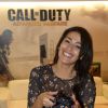 Karima Charni lors de la soirée de lancement de Call of Duty : Advances Warfare, le 3 novembre 2014 à Paris