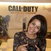 Karima Charni lors de la soirée de lancement de Call of Duty : Advances Warfare, le 3 novembre 2014 à Paris