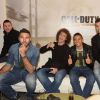 Salvatore Sirigu, David Luiz, Marquinhos, Javier Pastore du PSG lors de la soirée de lancement de Call of Duty : Advances Warfare, le 3 novembre 2014 à Paris