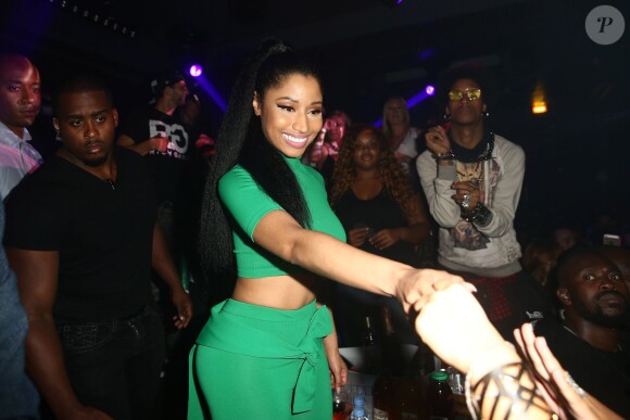 Nicki Minaj au Club 79 à Paris, le 12 septembre 2014.