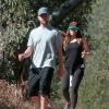 Exclusif - Justin Timberlake fait de la randonnée avec sa femme Jessica Biel à Los Angeles, le 24 octobre 2014.