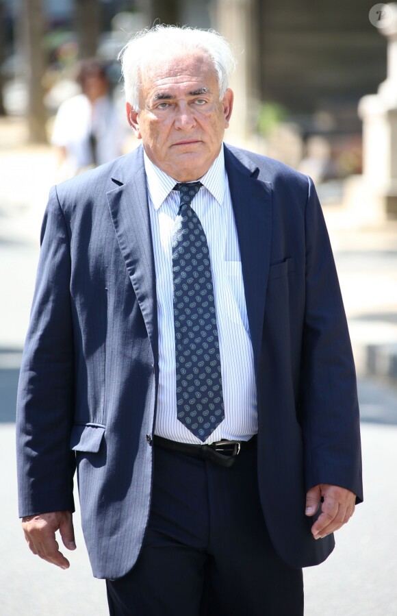 Dominique Strauss-Kahn - Obsèques de Valérie Lang au cimetière du Père Lachaise à Paris, le 25 juillet 2013.