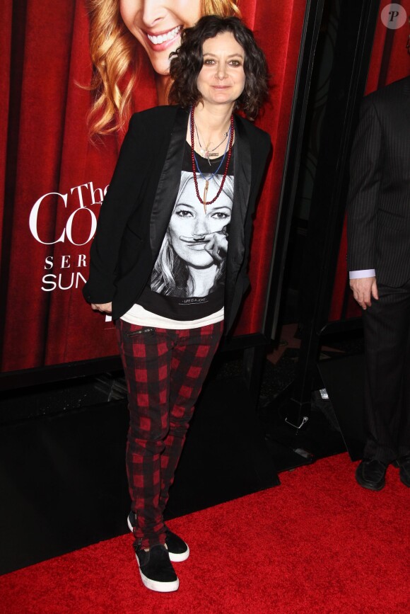 Sara Gilbert lors de la présentation de la saison 2 de la série "Mon Comeback" à Hollywood, le 5 novembre 2014