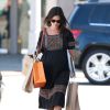 Exclusif - Rachel Bilson, enceinte, fait du shopping à Studio City, le 14 août 2014.