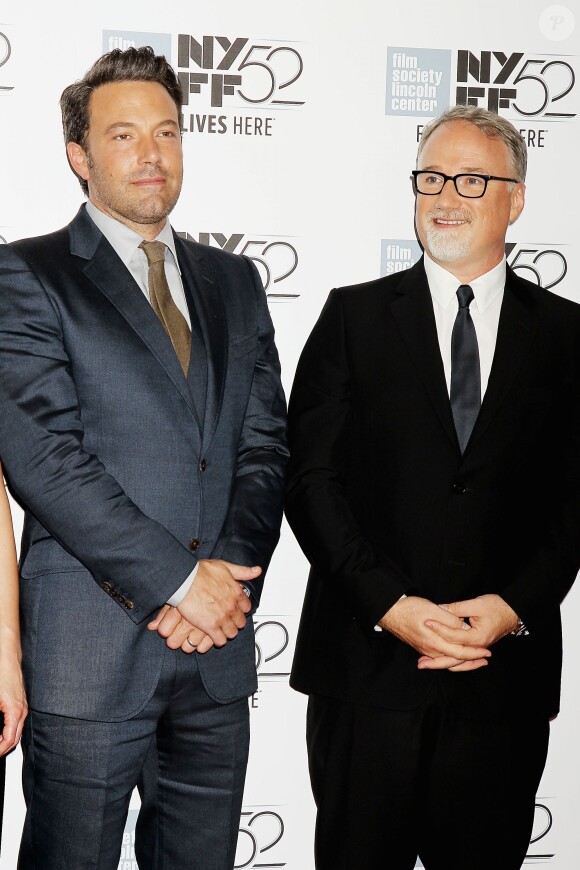 Ben Affleck et David Fincher à New York le 26 septembre 2014.