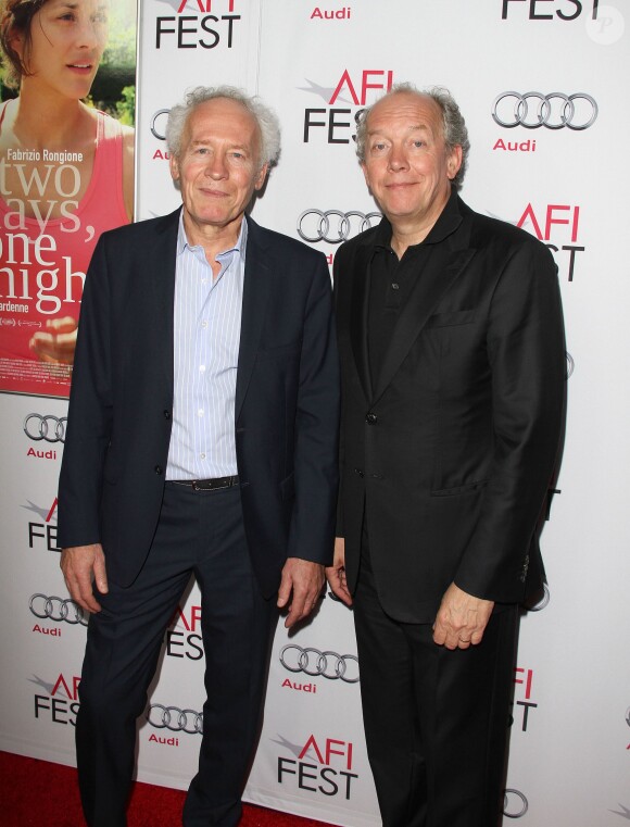 Luc Dardenne et Jean-Pierre Dardenne lors de la présentation du film Deux jours, une nuit, dans le cadre de l'AFI FEST à Hollywood le 7 novembre 2014