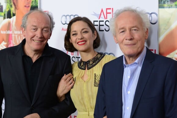 Marion Cotillard, Luc Dardenne et Jean-Pierre Dardenne lors de la présentation du film Deux jours, une nuit, dans le cadre de l'AFI FEST à Hollywood le 7 novembre 2014