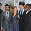 Oscar Isaac, Jessica Chastain, J.C. Chandor, David Oyelowo lors de la présentation du film A Most Violent Year dans le cadre de  l'ouverture de l'AFI FEST à Hollywood le 6 novembre 2014