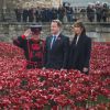 David Cameron et sa femme Samantha à la Tour de Londres, le 8 novembre 2014