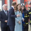 Le prince William et Kate Middleton ont visité la raffinerie de Valero Pembroke au Pays de Galles, le 8 novembre 2014.