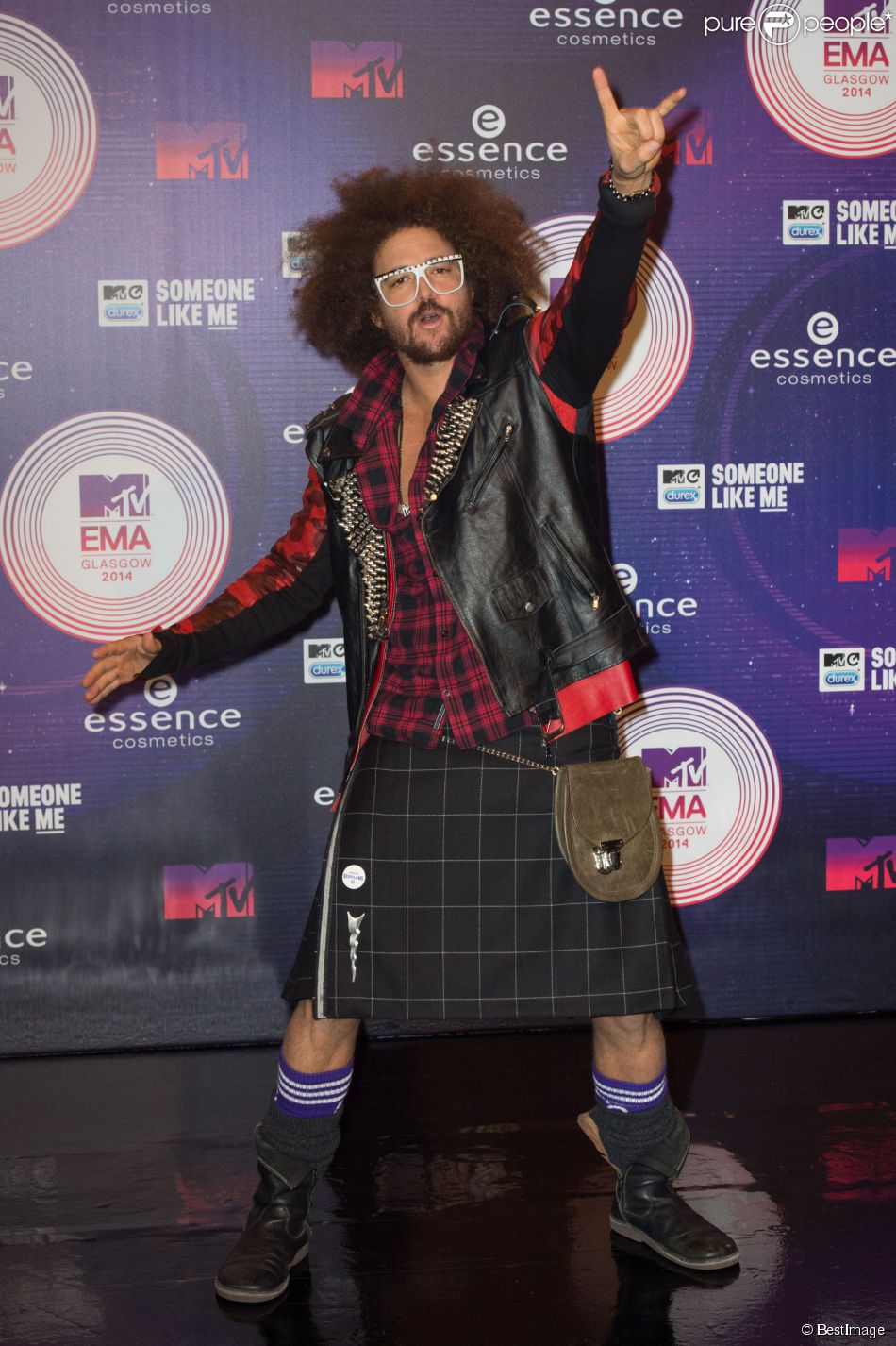  Redfoo assiste aux MTV Europe Music Awards 2014 au SSE Hydro. Glasgow, le 9 novembre 2014. 