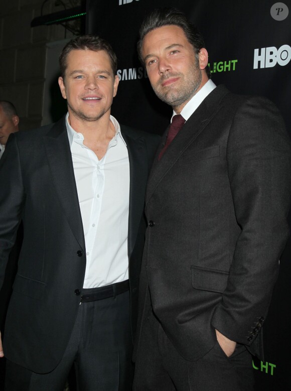 Matt Damon et son ami Ben Affleck à la soirée "Project Greenlight" saison 4 à Los Angeles, le 7 novembre 2014