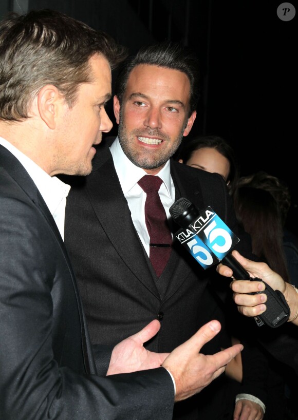 Matt Damon et Ben Affleck à la soirée "Project Greenlight" saison 4 à Los Angeles, le 7 novembre 2014