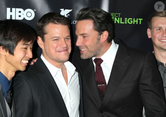 Matt Damon et Ben Affleck à la soirée "Project Greenlight" saison 4 à Los Angeles, le 7 novembre 2014