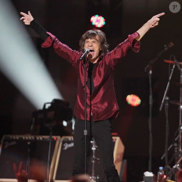 The Rolling Stones en concert au Madison Square Garden à New York, le 12 décembre 2012.