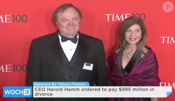 Harold Hamm, richissime patron de Continental Resources, et son ex-femme Sue Ann 