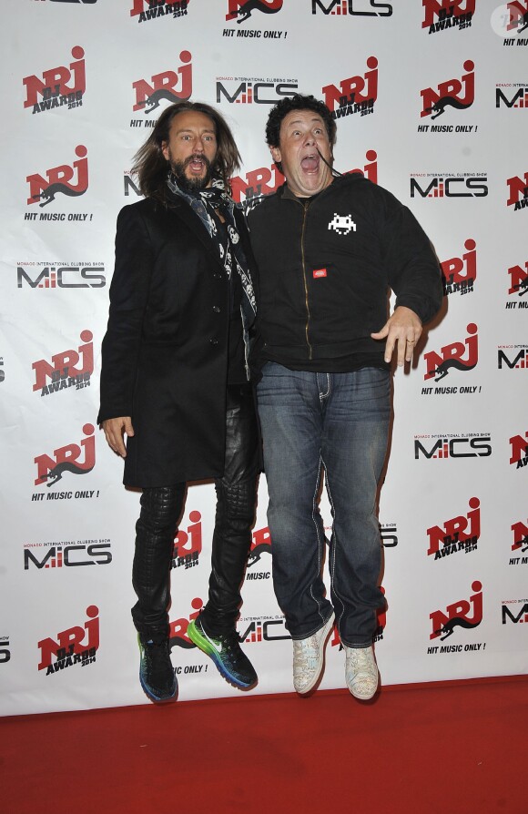 Bob Sinclar et Joachim Garraud - Soirée des NRJ DJ Awards au Grimaldi Forum à Monaco, le 12 novembre 2014.