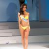 La jolie Française Aurianne Sinacola, 3e dauphine de Flora Coquerel, a remporté l'écharpe du corps parfait à Miss International 2014. Tokyo, le 11 novembre 2014.