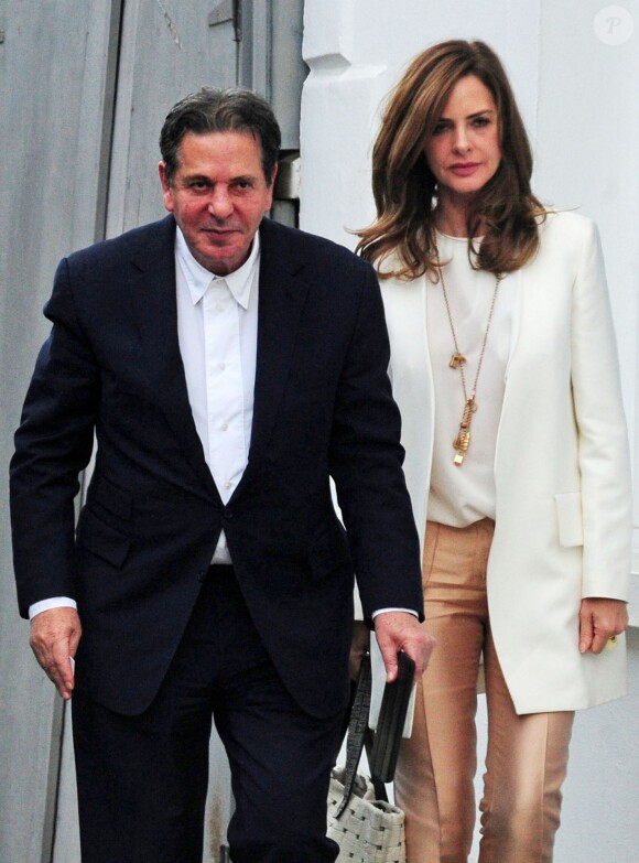 Charles Saatchi et Trinny Woodall à Londres le 15 mai 2014. 