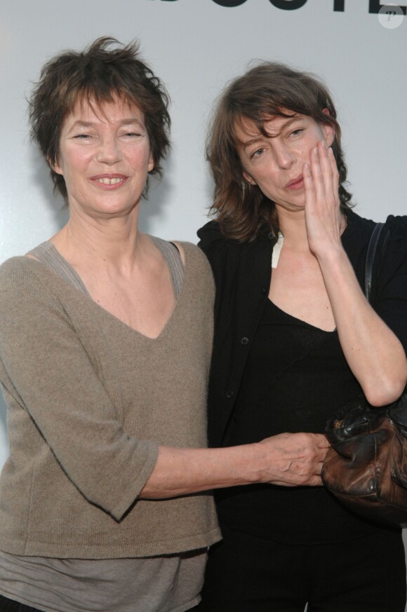 Jane Birkin et sa fille Kate Barry à Paris le 23 mai 2007