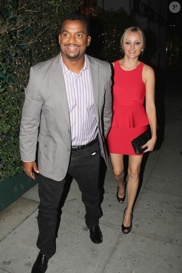 Alfonso Ribeiro et son épouse Angela Unkrich à Los Angeles, le 16 septembre 2014.