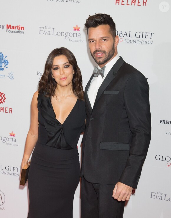 Eva Longoria et Ricky Martin - Soirée Global Gift Gala à Londres le 17 novembre 2014