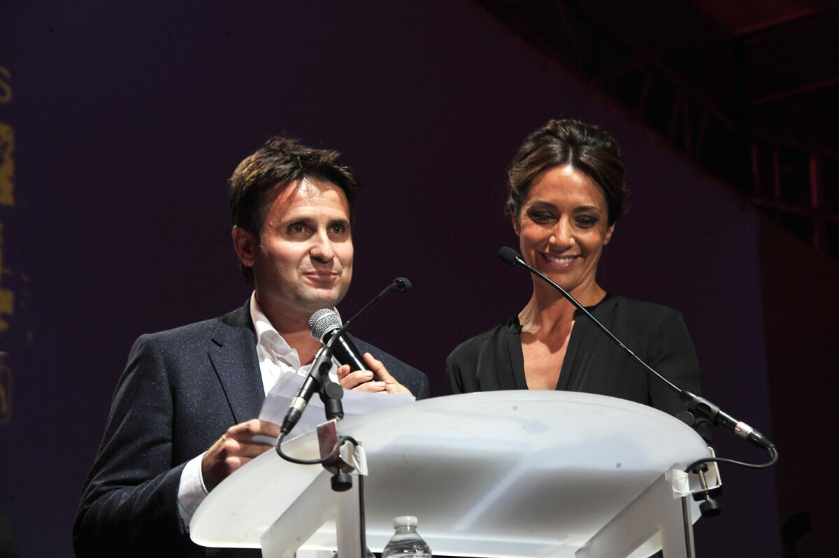 Photo Fabrice Santoro et Virginie Guilhaume lors des 10e Trophées