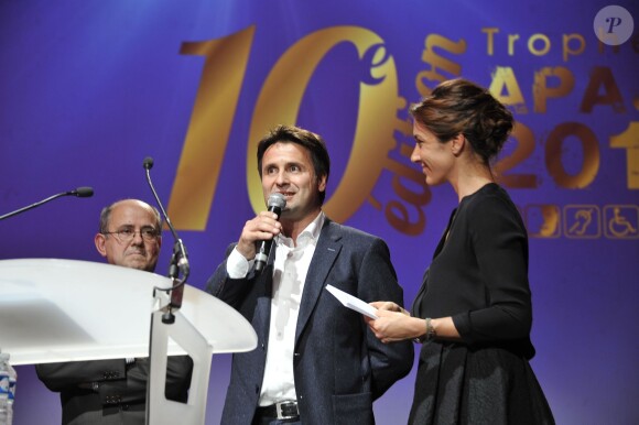 Fabrice Santoro lors des 10e Trophées APAJH (Association Pour Adultes et Jeunes Handicapés) 2014 au Carrousel du Louvre. Paris, le 17 novembre 2014.