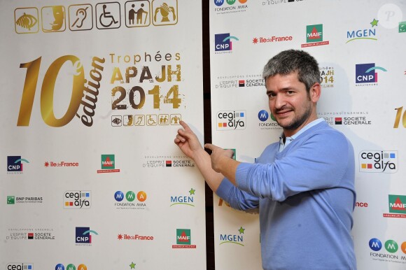 Grégoire lors des 10e Trophées APAJH (Association Pour Adultes et Jeunes Handicapés) 2014 au Carrousel du Louvre. Paris, le 17 novembre 2014.