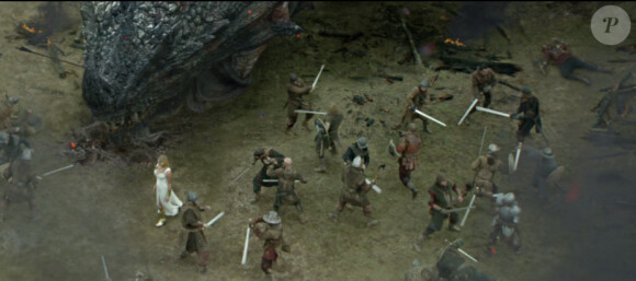 Kate Upton incarne une Athena sulfureuse pour le jeu sur mobile Game of War - Fire Age. Novembre 2014.