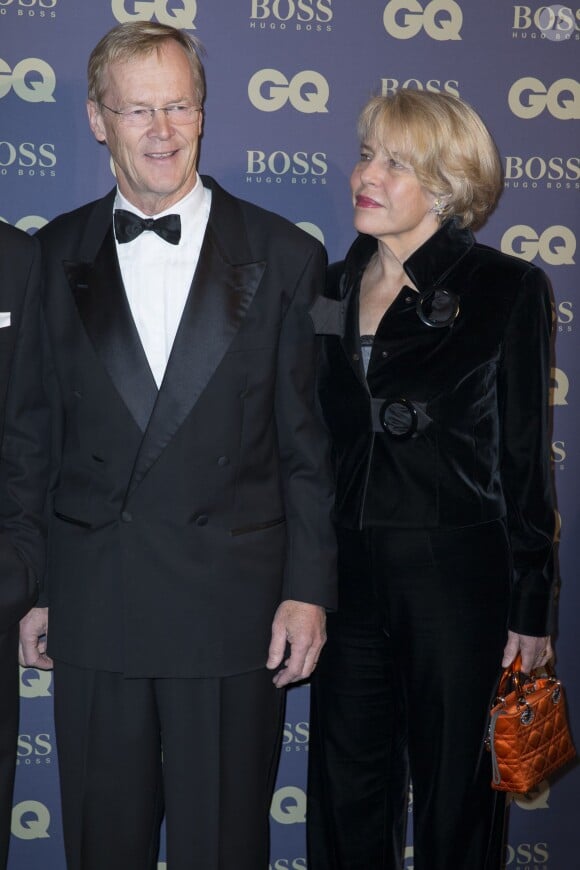 Ari Vatanen et sa femme - Soirée "L'homme de l'année GQ 2014" au Musée d'Orsay, à Paris le 19 novembre 2014.