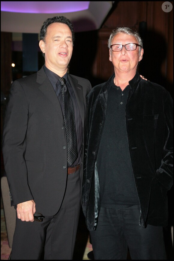 Tom Hanks et Mike Nichols à Paris le 11 janvier 2008. 
