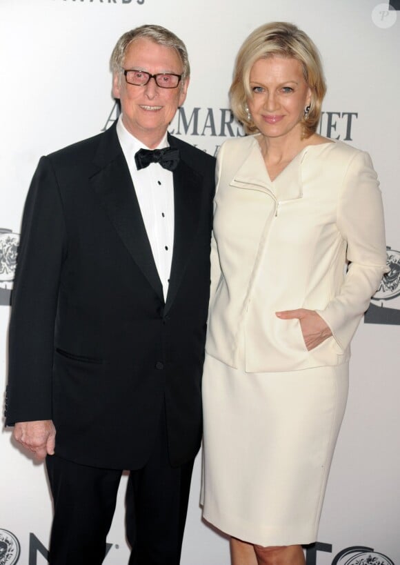 Mike Nichols et sa femme Diane Sawyer aux Tony Awards 2012.