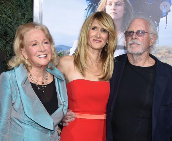 Diane Ladd, Laura Dern et Bruce Dern à l'avant-première du film "Wild" à Beverly Hills, le 19 novembre 2014.