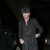 David Beckham arrive au Mark's Club pour assister à la soirée privée du magazine AnOther Man. Londres, le 20 novembre 2014.