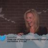 Lisa Kudrow dans le #MeanTweets de Jimmy Kimmel. (capture d'écran)