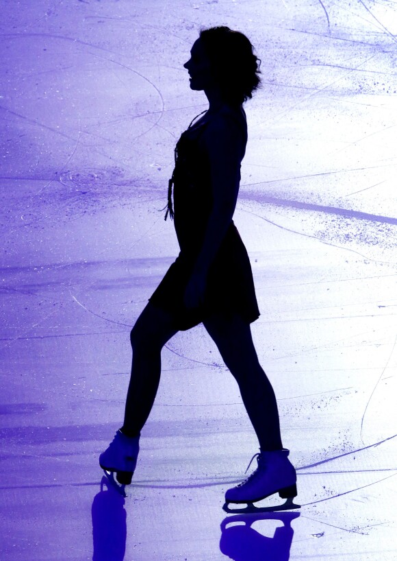 Nathalie Péchalat se produit hors compétition dans le cadre du Trophée Eric Bompard, à Bordeaux, le 21 novembre 2014.