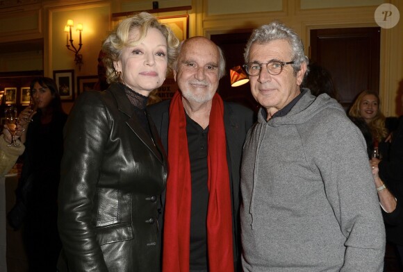 Exclusif - Michel Boujenah, Jean-Louis Livi et sa femme Caroline Silhol - Générale du nouveau spectacle "Ma vie rêvée" de Michel Boujenah au Théâtre Edouard VII à Paris, le 24 novembre 2014.