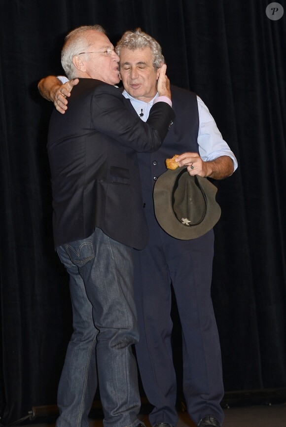 Exclusif - Bernard Murat et Michel Boujenah - Générale du nouveau spectacle "Ma vie rêvée" de Michel Boujenah au Théâtre Edouard VII à Paris, le 24 novembre 2014.