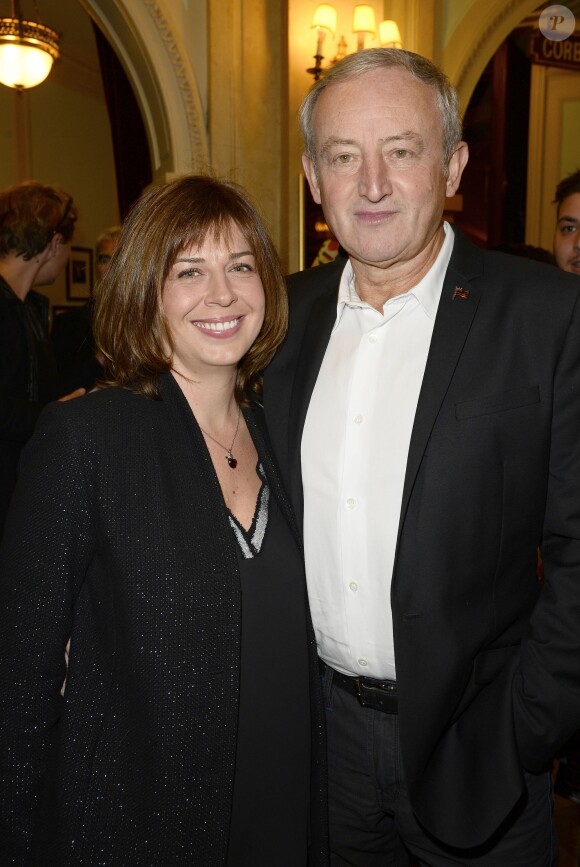 Exclusif - Yann Queffélec et sa femme Servane - Générale du nouveau spectacle "Ma vie rêvée" de Michel Boujenah au Théâtre Edouard VII à Paris, le 24 novembre 2014.