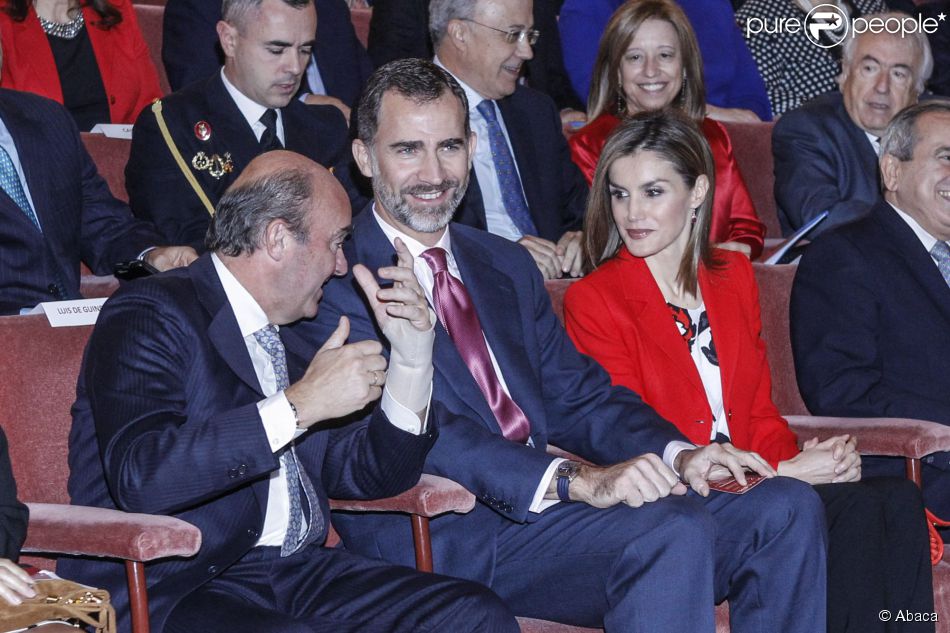  Le roi Felipe VI et sa femme la reine Letizia d&#039;Espagne célébraient   lundi 24 novembre 2014 le 75e anniversaire du Conseil supérieur de la recherche scientifique, à Madrid. 