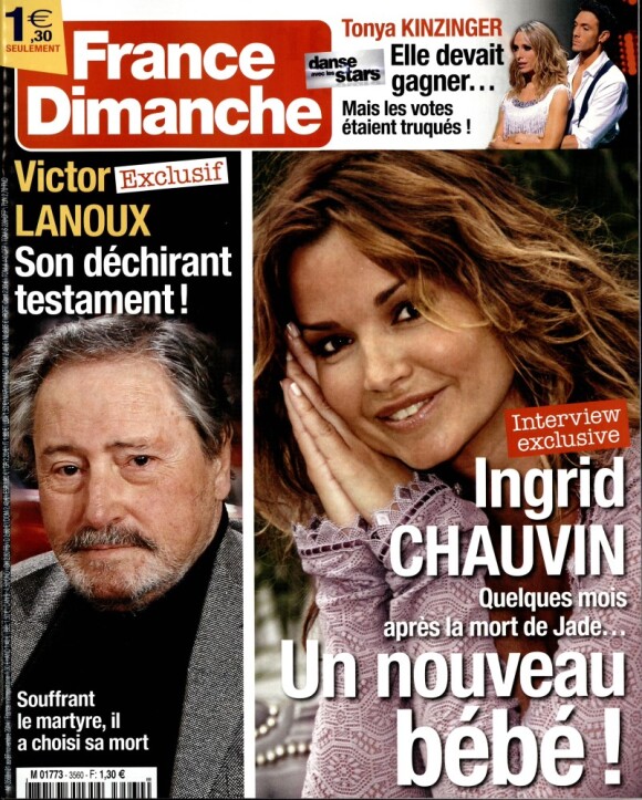 Magazine France Dimanche, en kiosques vendredi 21 novembre 2014.