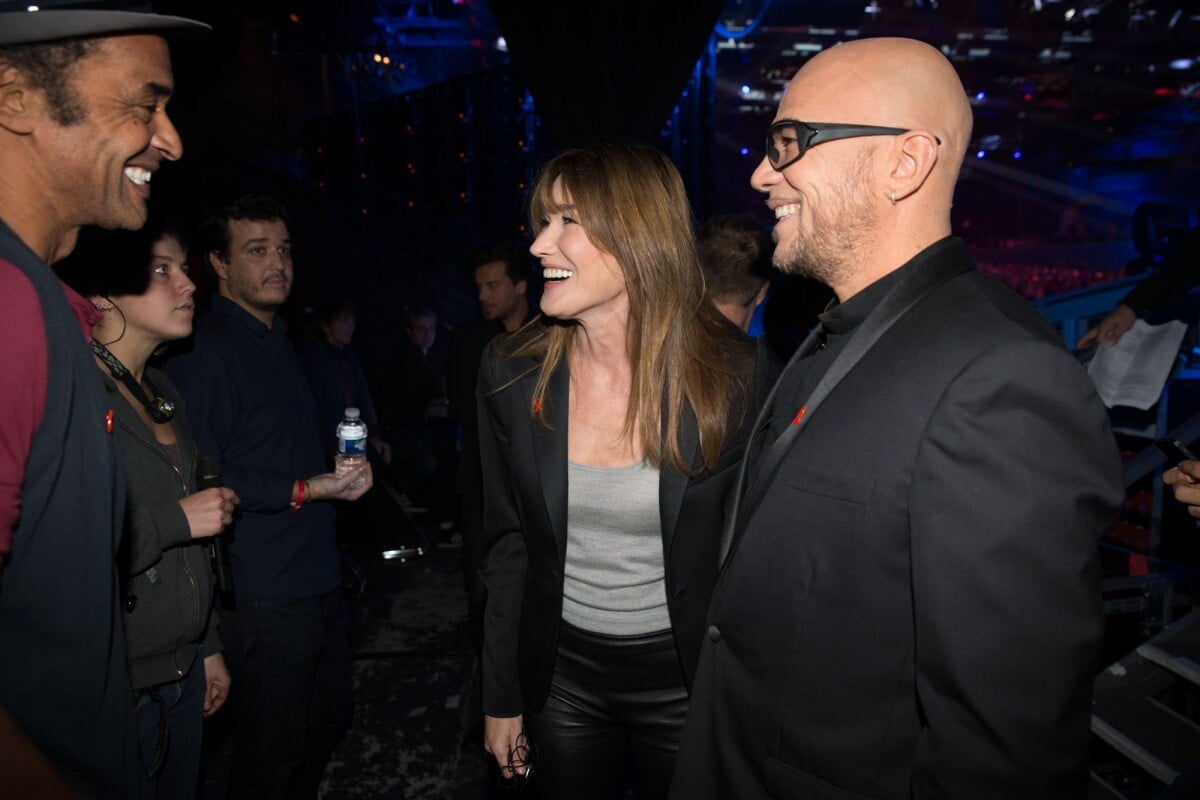 Vid O Exclusif Yannick Noah Carla Bruni Et Pascal Obispo