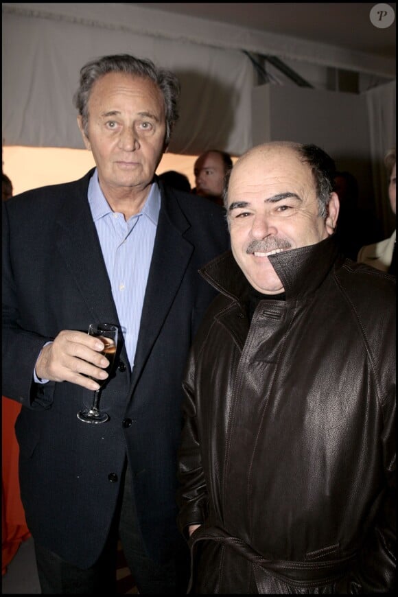 Roger Hanin et Jean Benguigui à Paris le 29 janvier 2006.