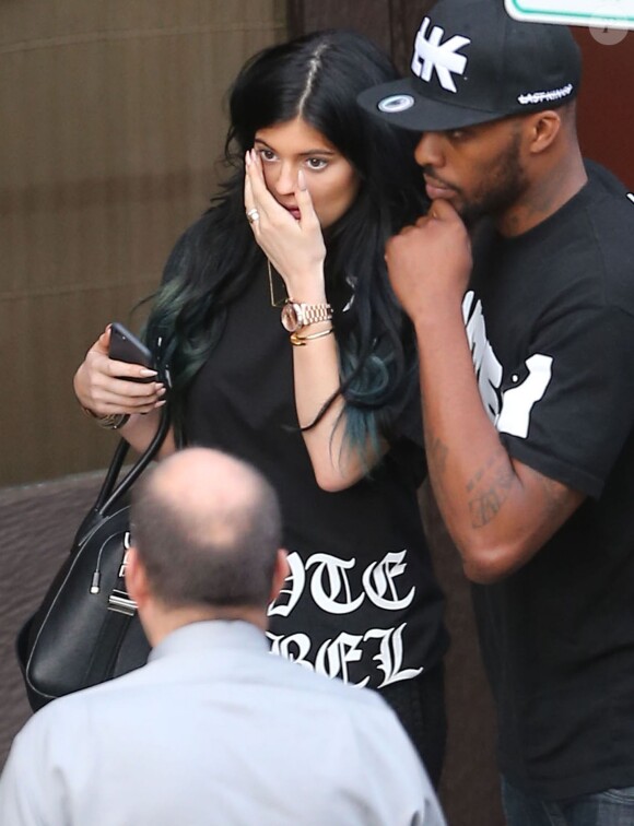  Kylie Jenner et son petit ami Tyga sont allés diner à Beverly Hills, le 14 octobre 2014 