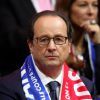François Hollande - Finale de la Coupe Davis au Stade Pierre Mauroy de Lille Métropole. Match en double remporté par la Suisse face à la France le 22 novembre 2014