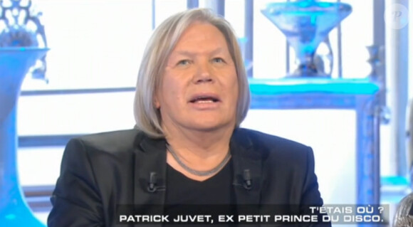 Le chanteur Patrick Juvet, invité de Salut les Terriens sur Canal+, le samedi 29 novembre 2014.