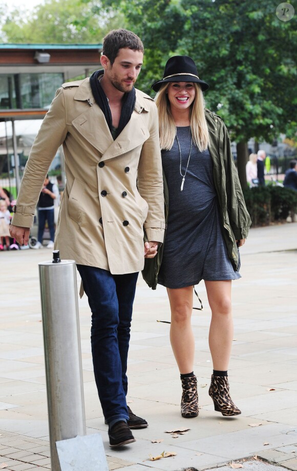 Kimberly Wyatt et Max Rogers à Londres, le 2 septembre 2014.